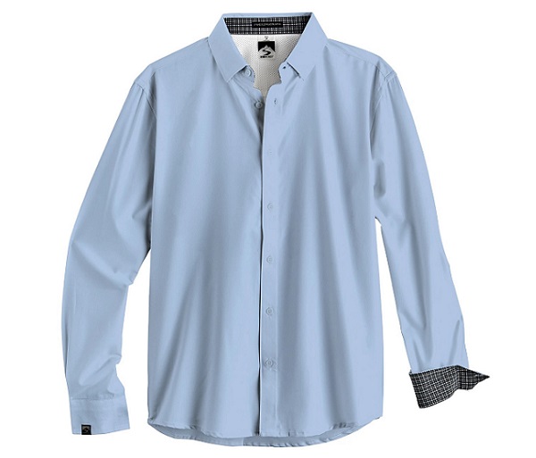 and Beyond M's Eco Woven Wrinkle-free Travel Shirt